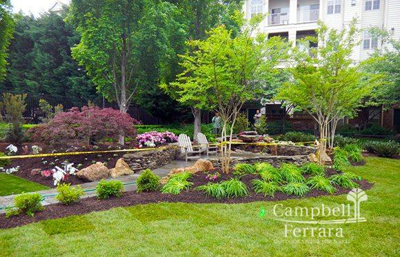 garden walkway and entryway alexandria va