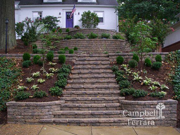 stone wall and steps alexandria va