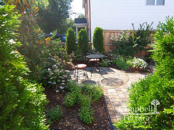 cement patio place and plants alexandria va