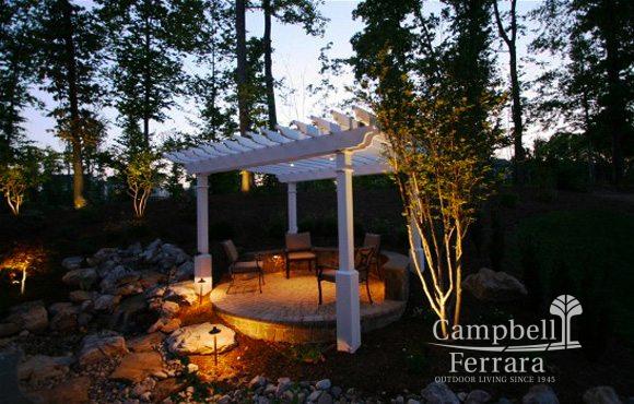 pergola and landscape lighting alexandria va