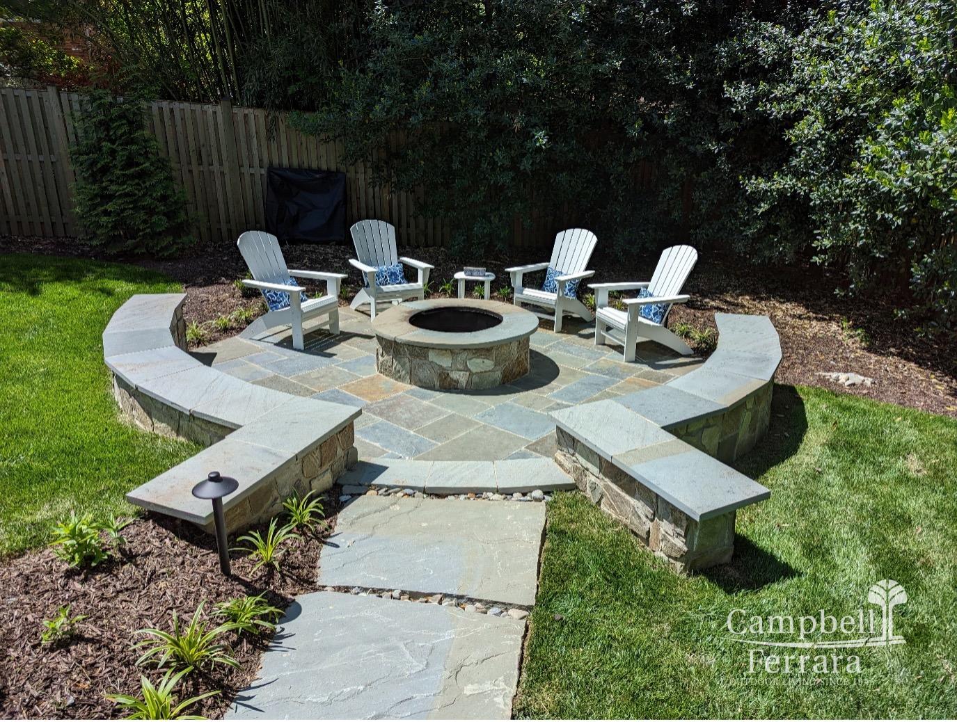 Seat retaining walls